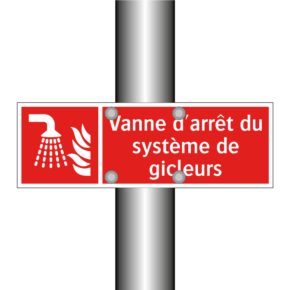 Vanne d'arrêt du système de gicleurs