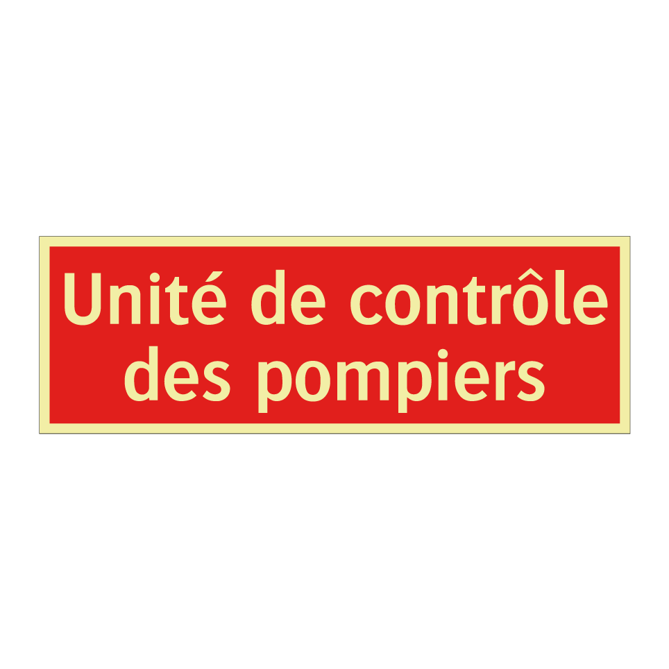Unité de contrôle des pompiers