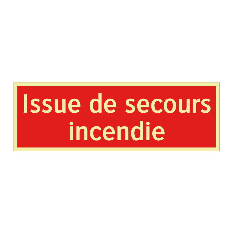 Issue de secours incendie