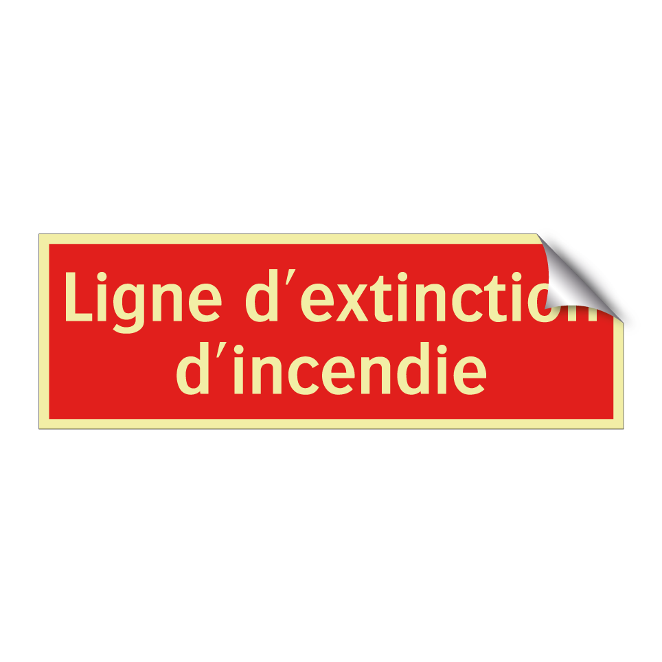 Ligne d'extinction d'incendie