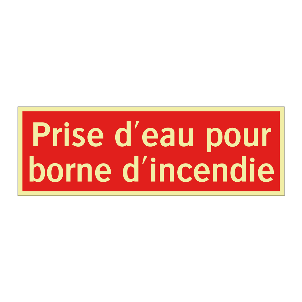 Prise d'eau pour borne d'incendie