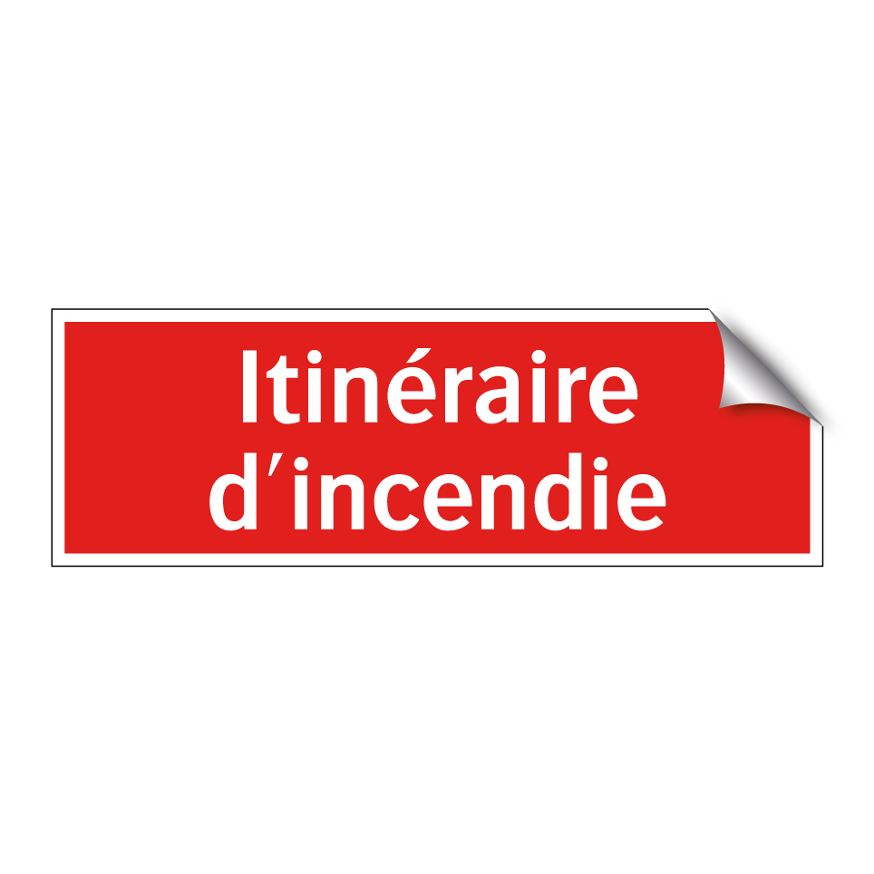 Itinéraire d'incendie