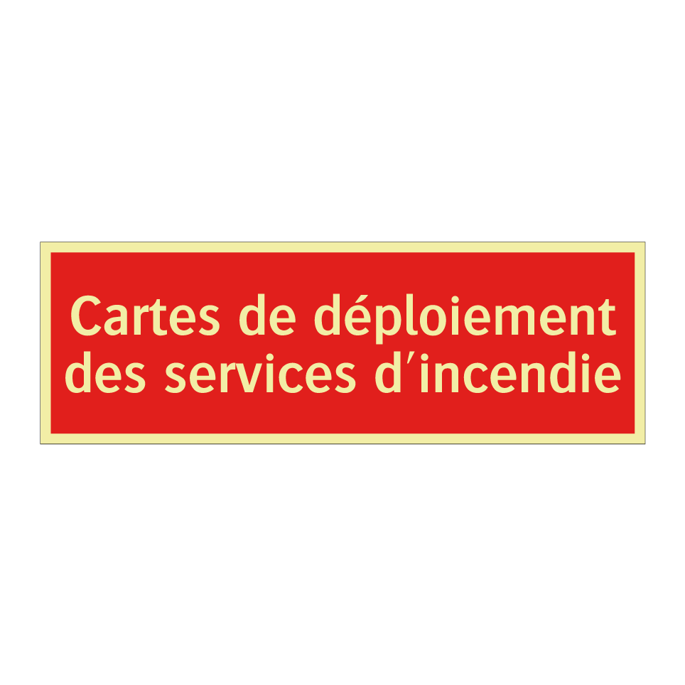 Cartes de déploiement des services d'incendie