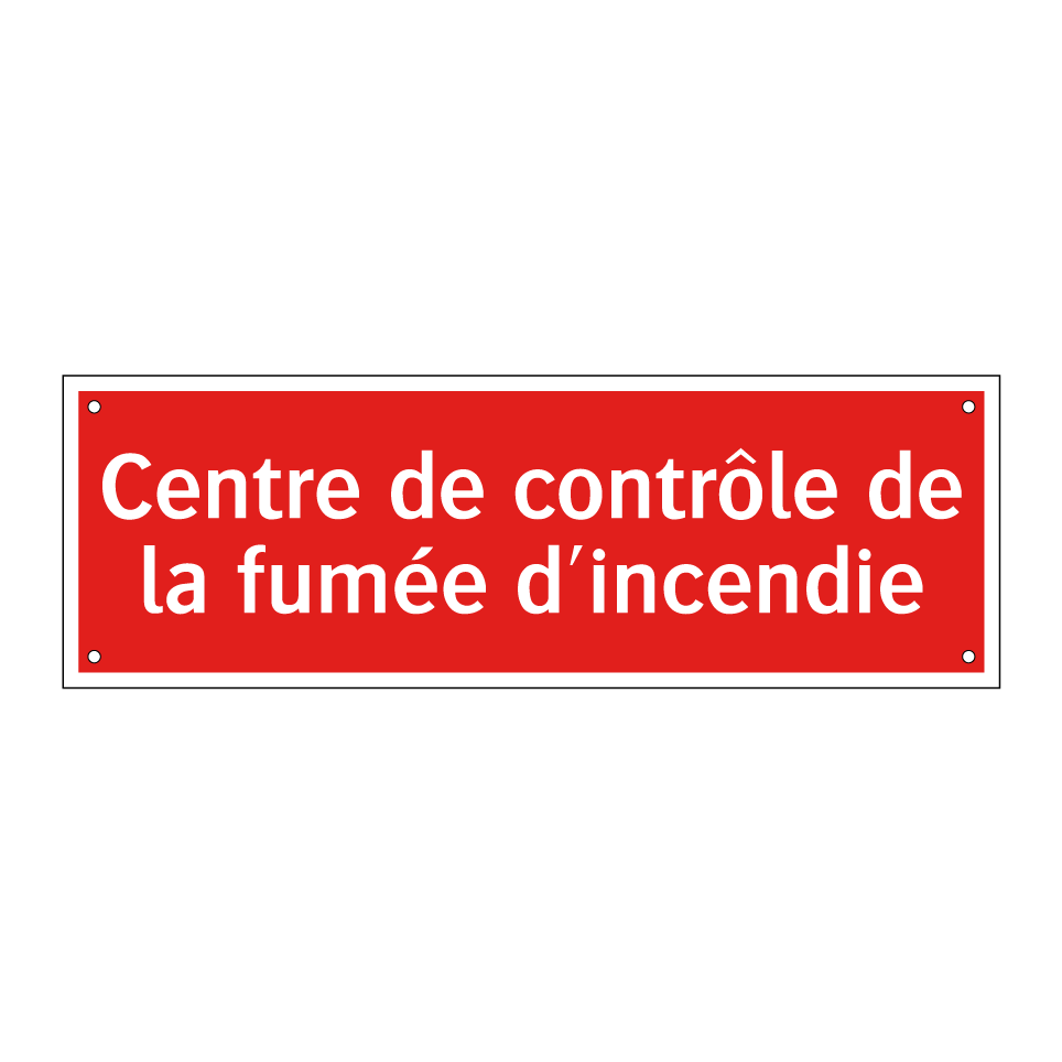 Centre de contrôle de la fumée d'incendie