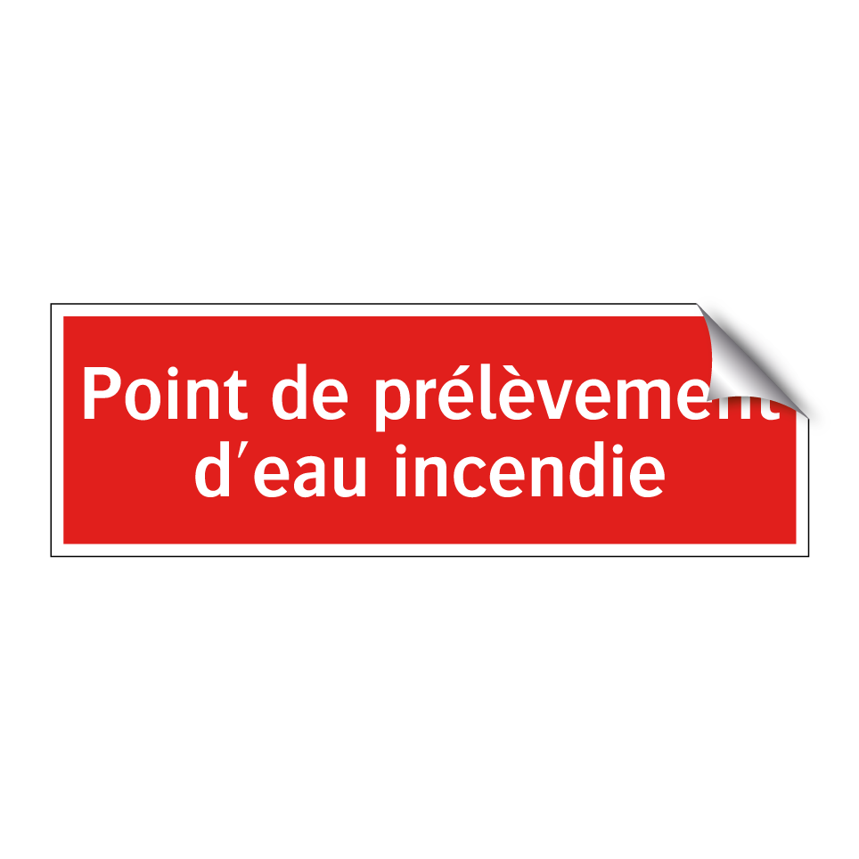 Point de prélèvement d'eau incendie