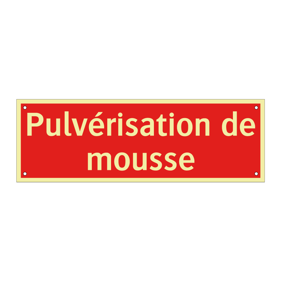 Pulvérisation de mousse