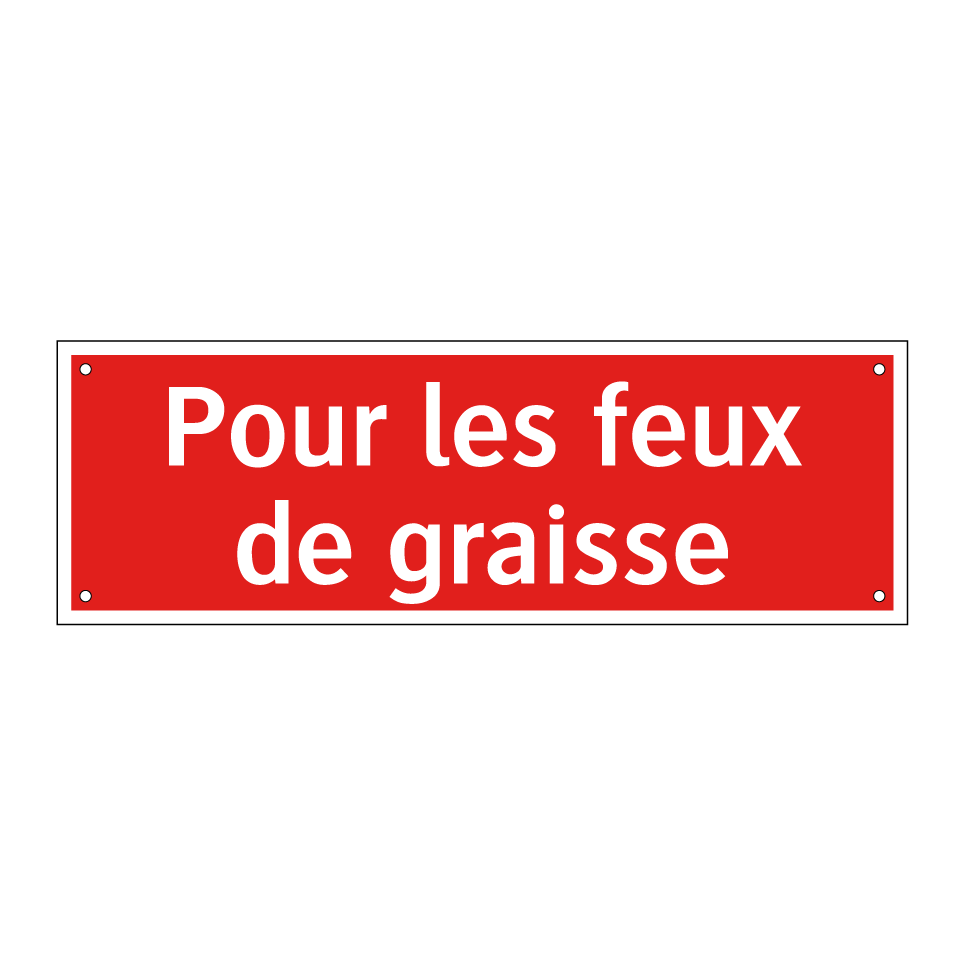 Pour les feux de graisse