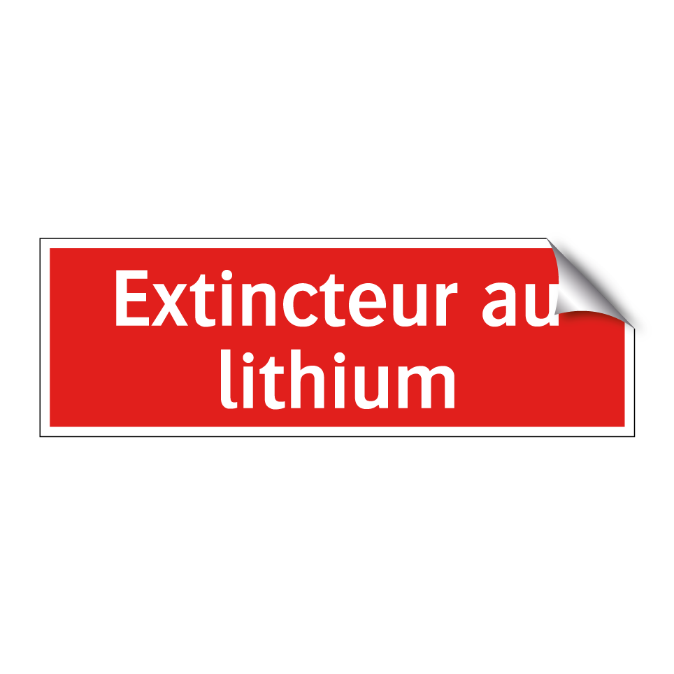 Extincteur au lithium