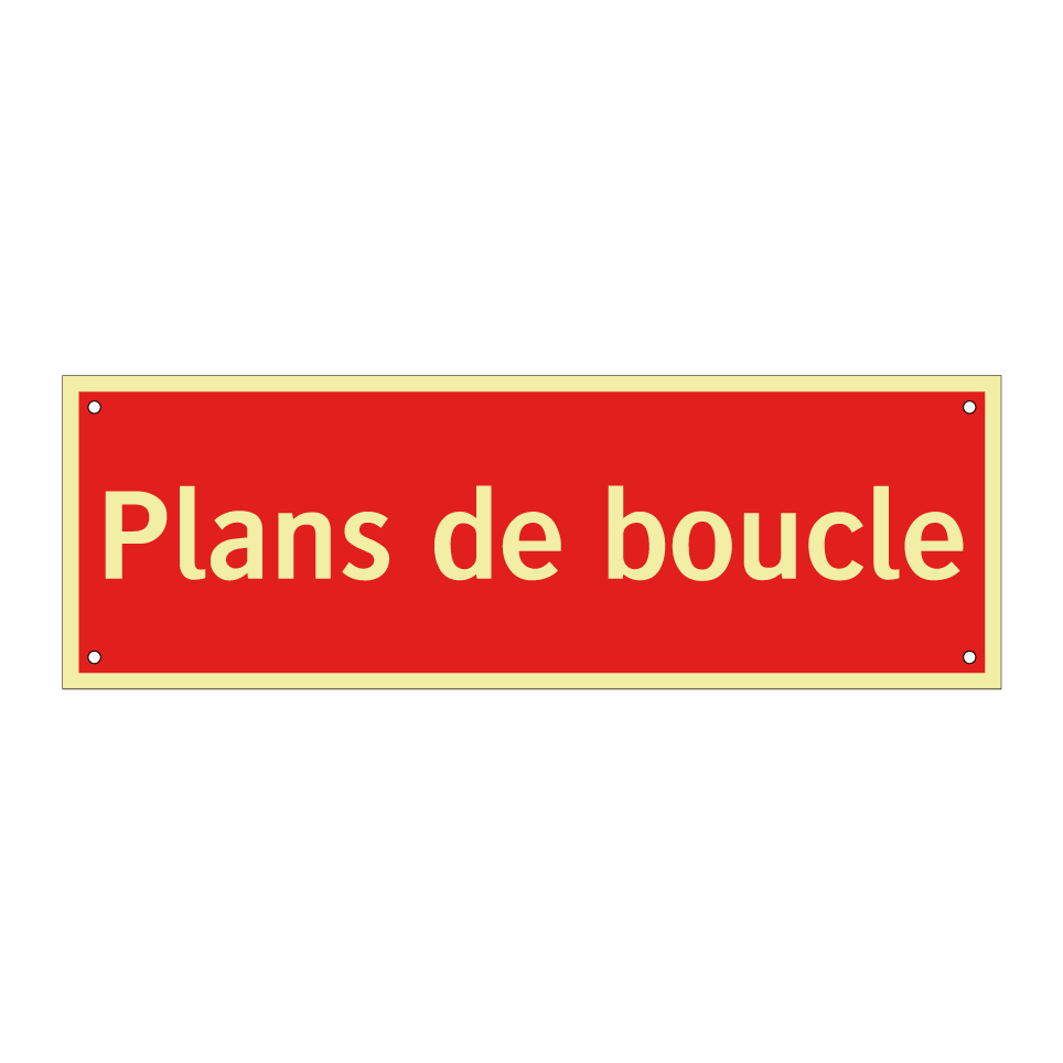 Plans de boucle