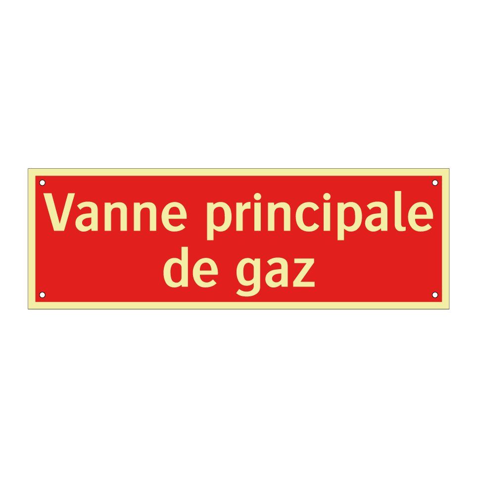 Vanne principale de gaz