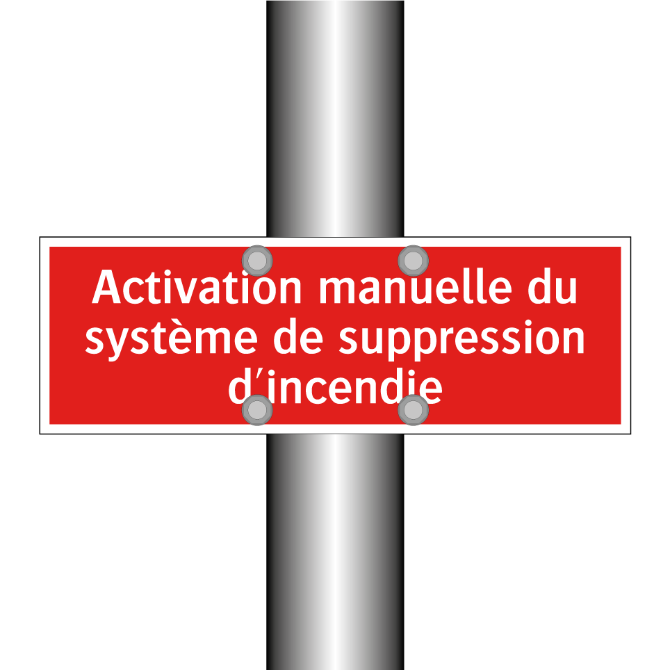 Activation manuelle du système de suppression d'incendie