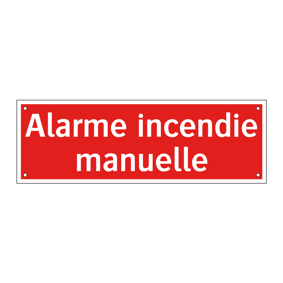 Alarme incendie manuelle