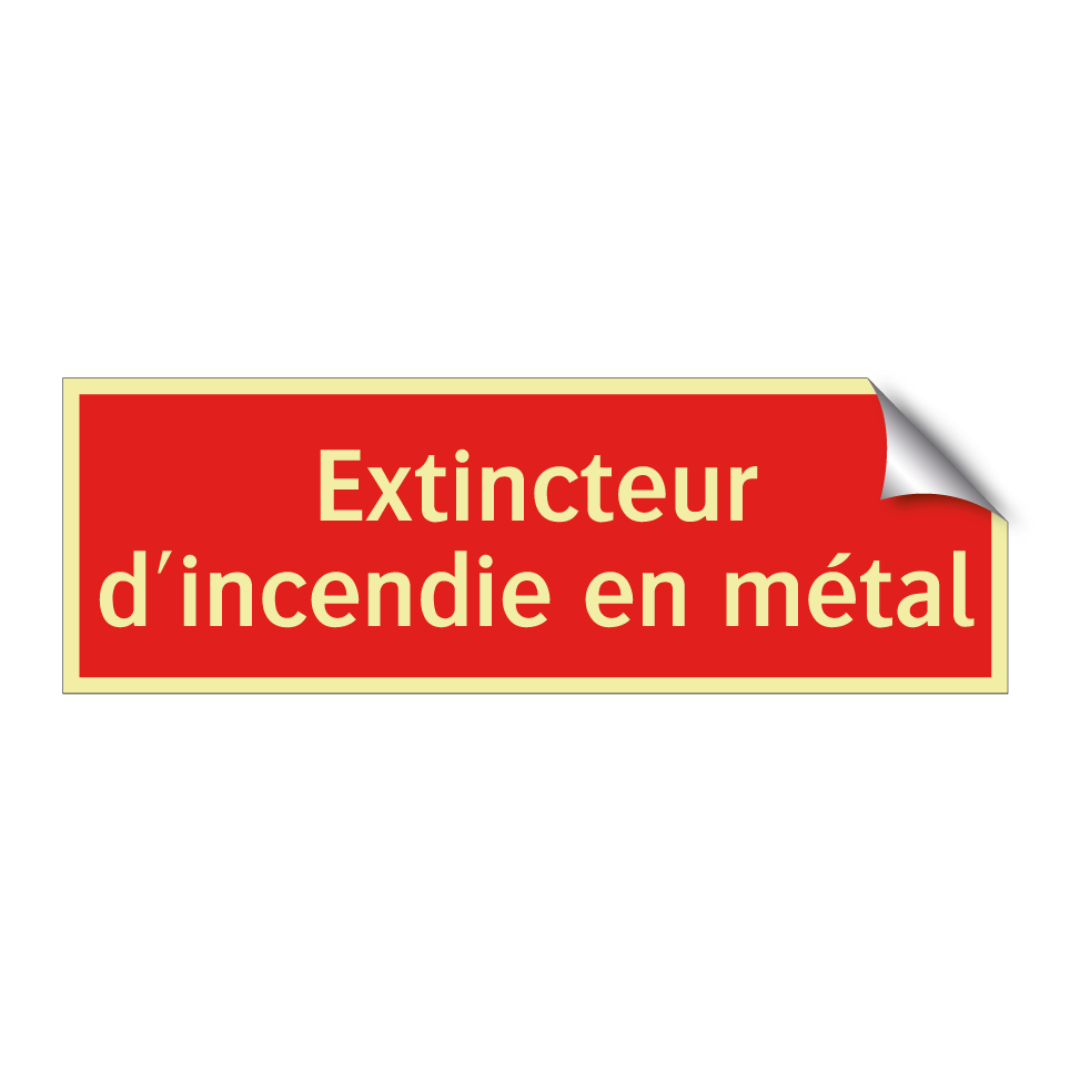 Extincteur d'incendie en métal