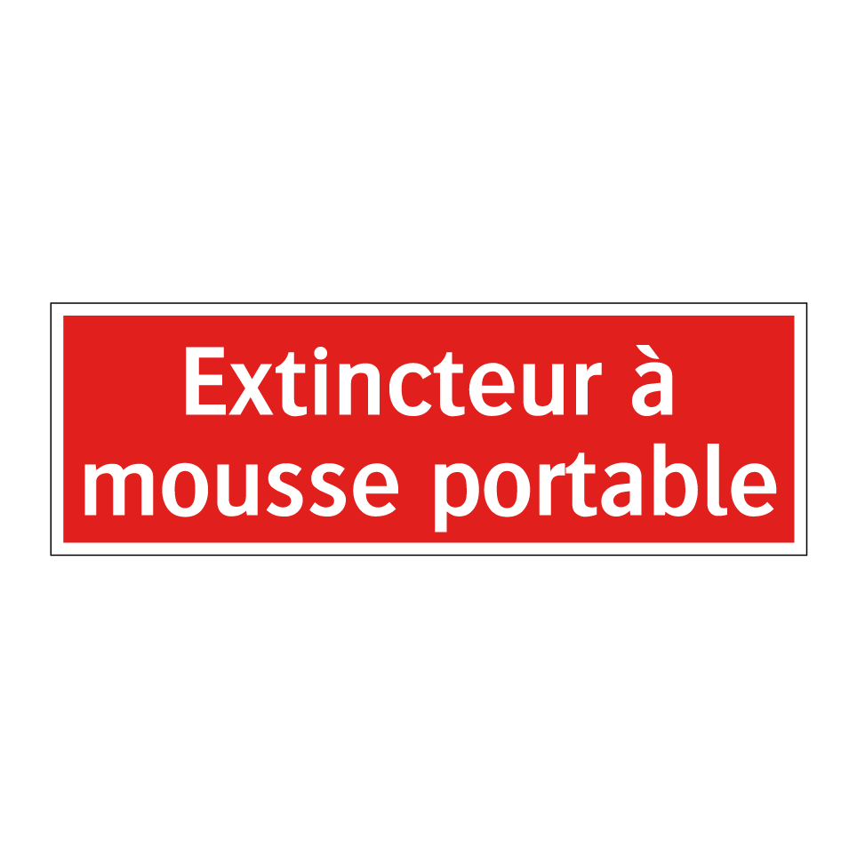 Extincteur à mousse portable