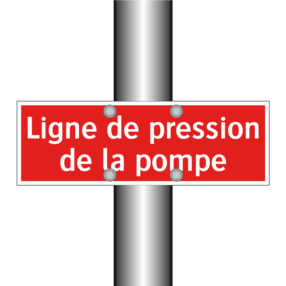 Ligne de pression de la pompe