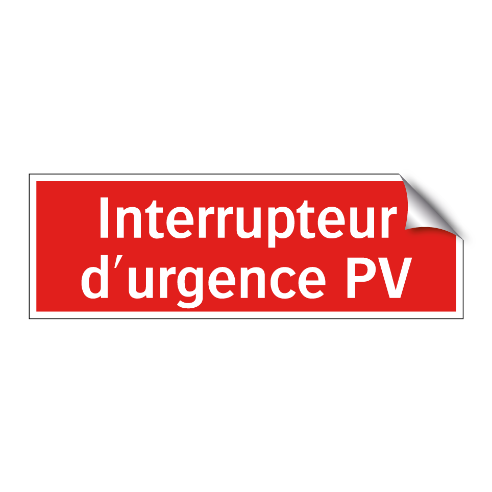 Interrupteur d'urgence PV
