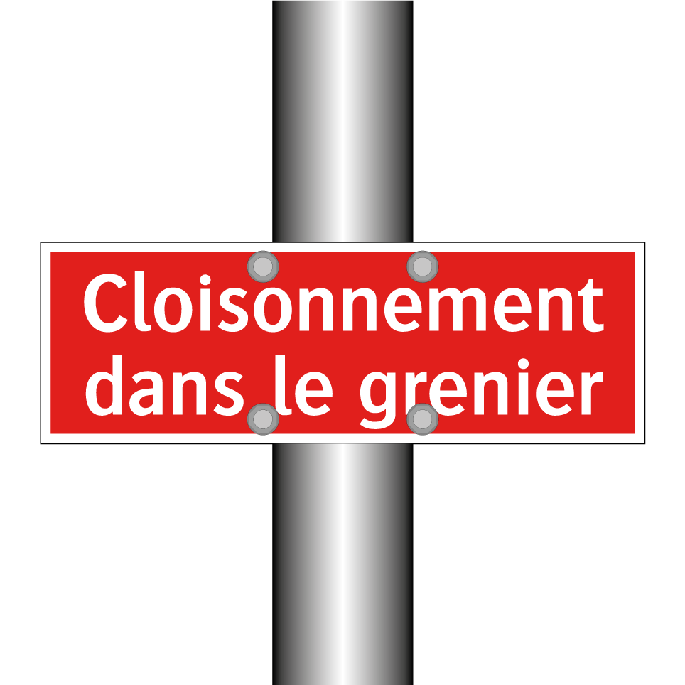 Cloisonnement dans le grenier