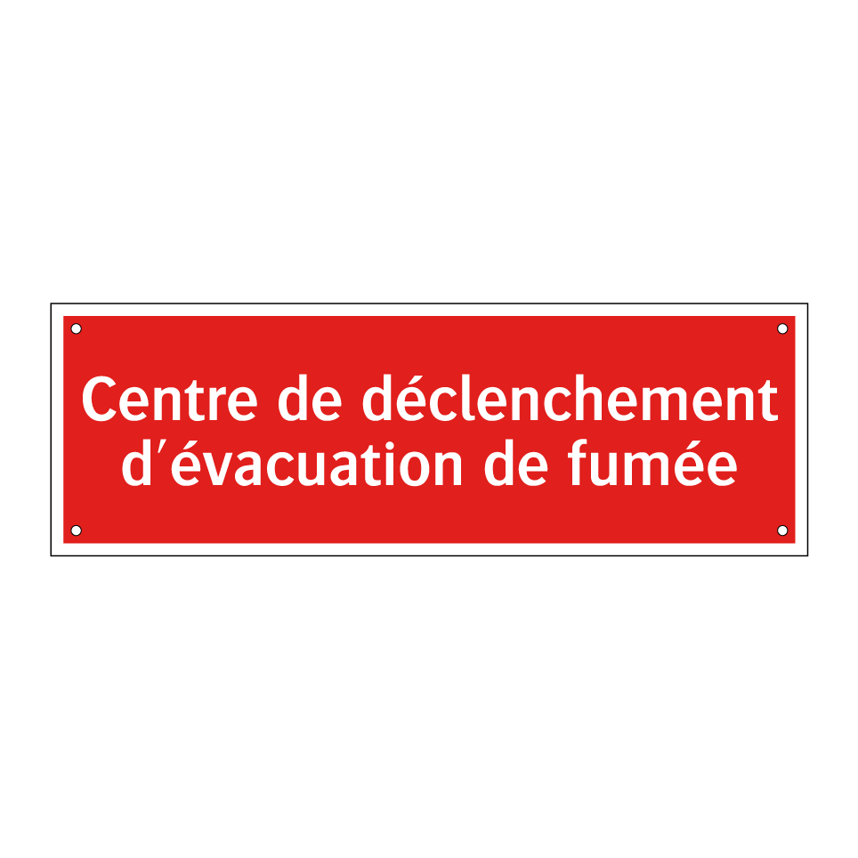 Centre de déclenchement d'évacuation de fumée