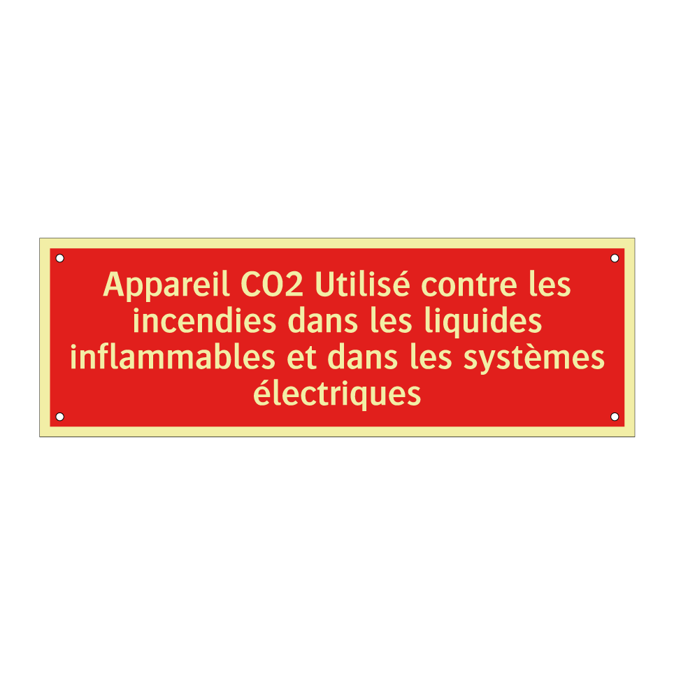 Appareil CO2 Utilisé contre les incendies dans les liquides inflammables et dans les systèmes électriques