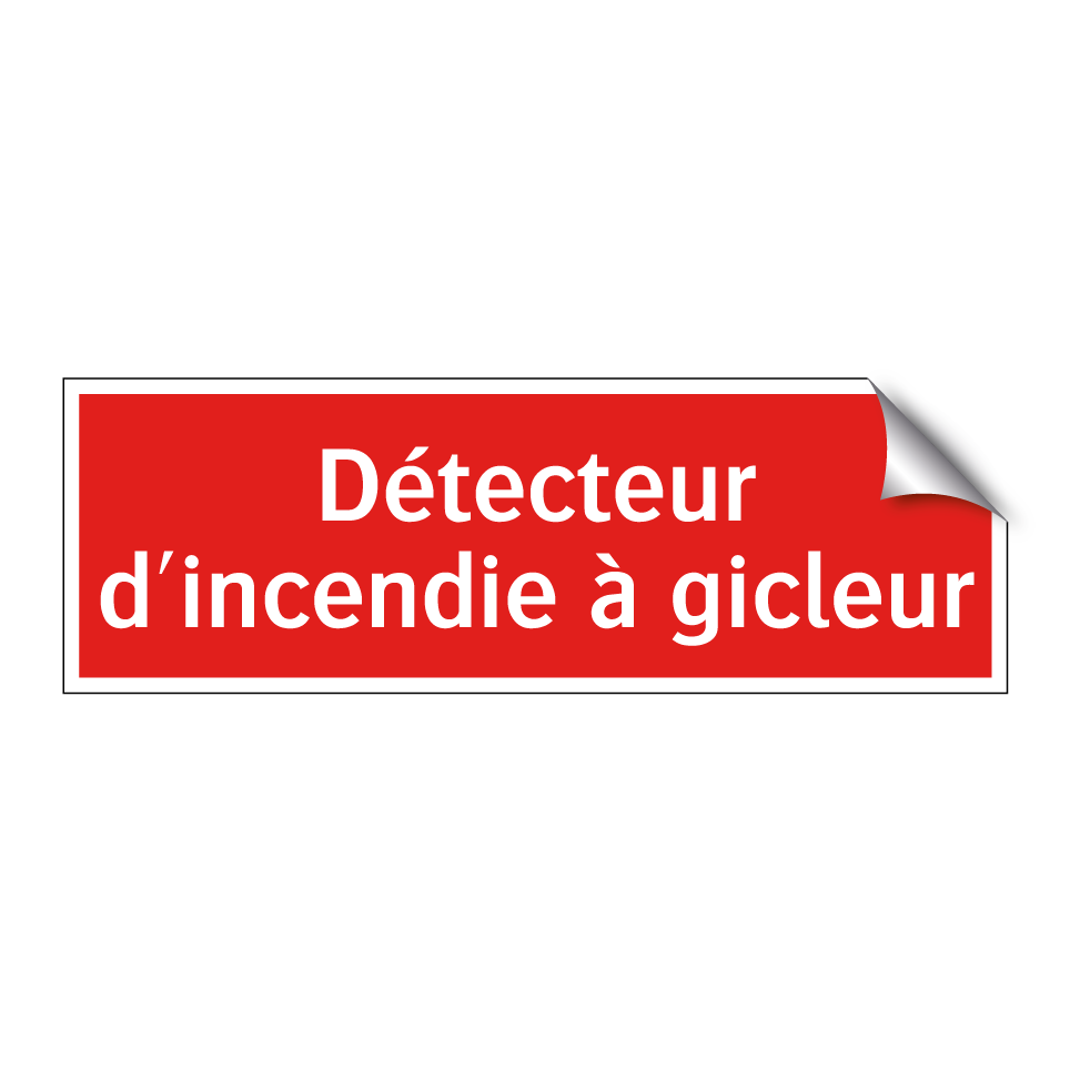 Détecteur d'incendie à gicleur