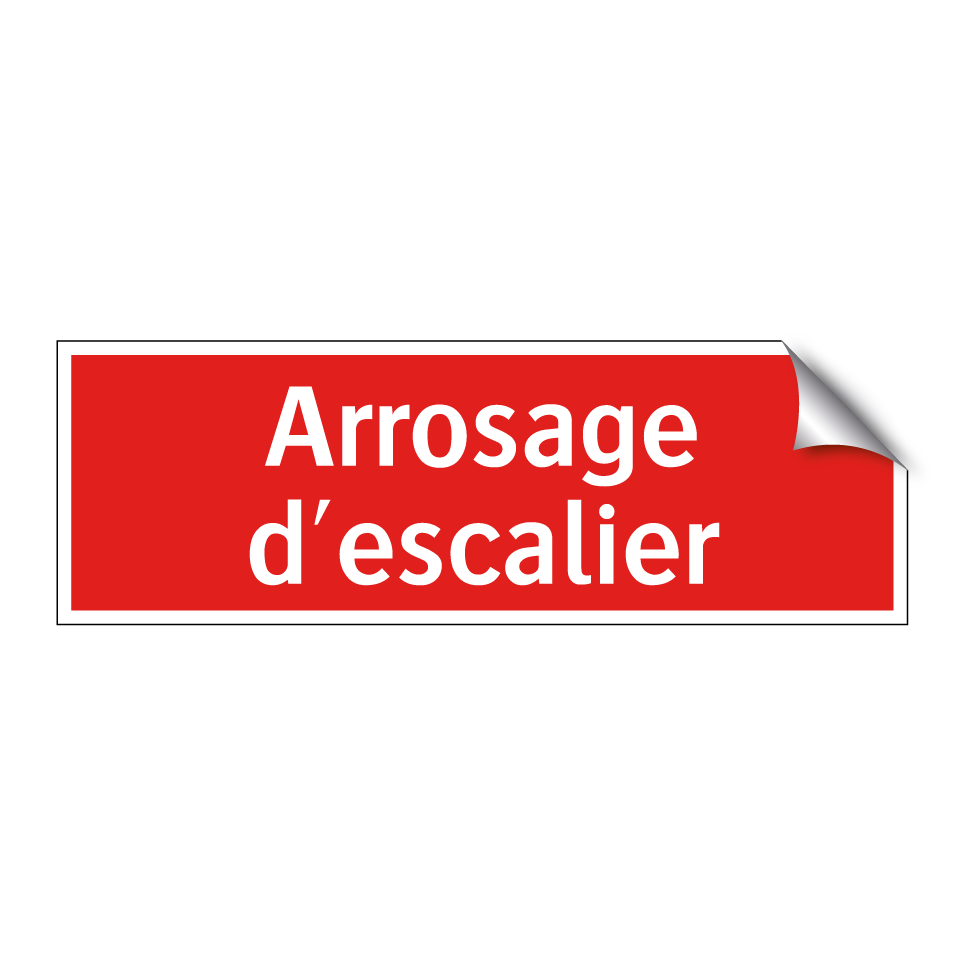 Arrosage d'escalier