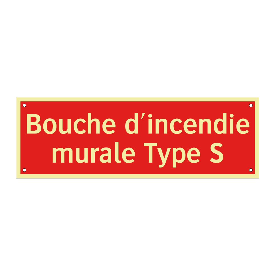 Bouche d'incendie murale Type S