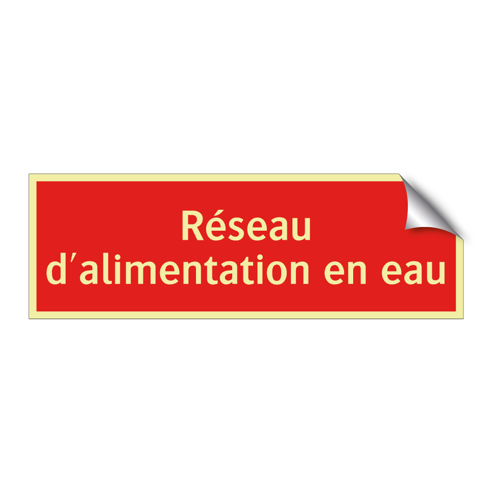 Réseau d'alimentation en eau