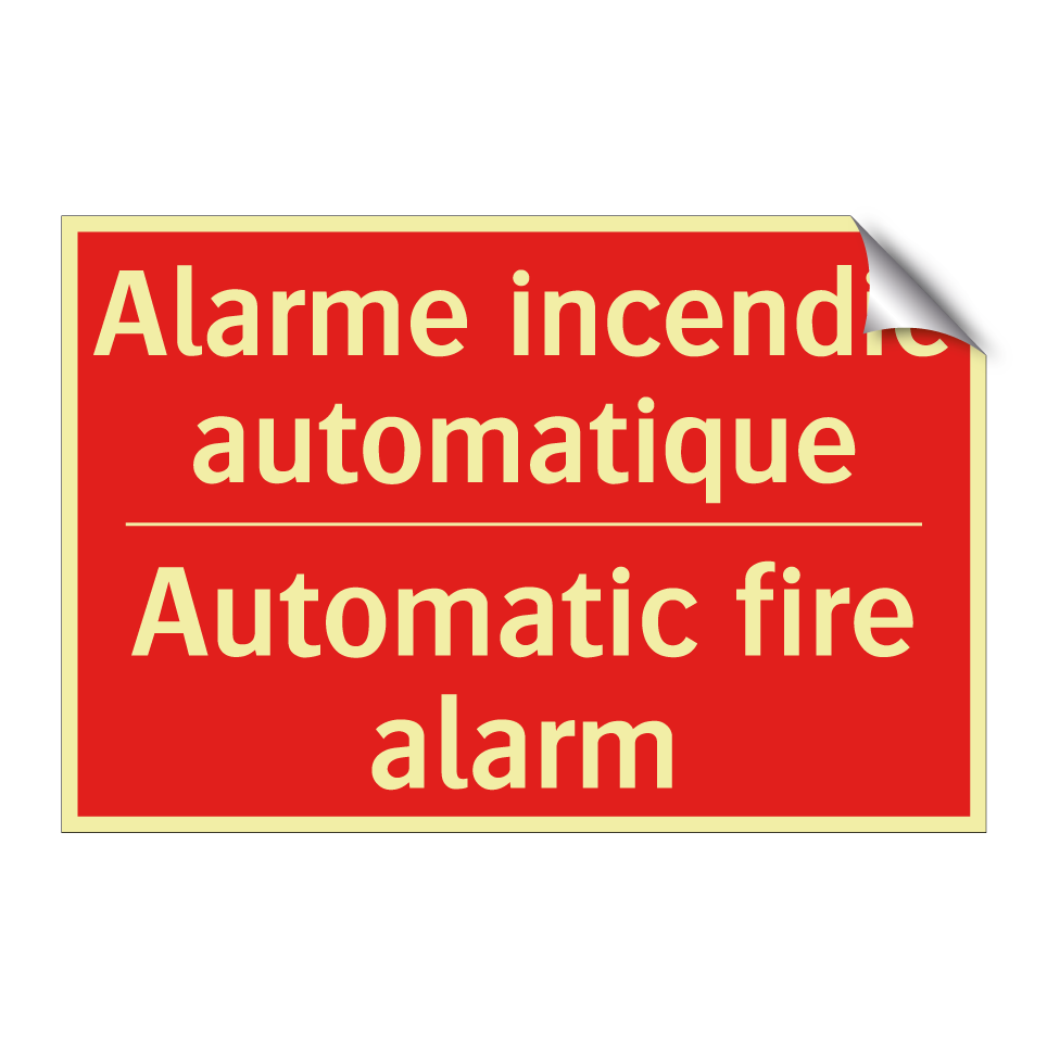 Alarme incendie automatique - Automatic fire alarm