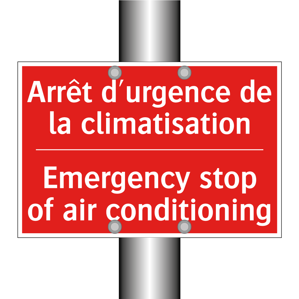 Arrêt d'urgence de la climatisation /.../ - Emergency stop of air conditioning /.../