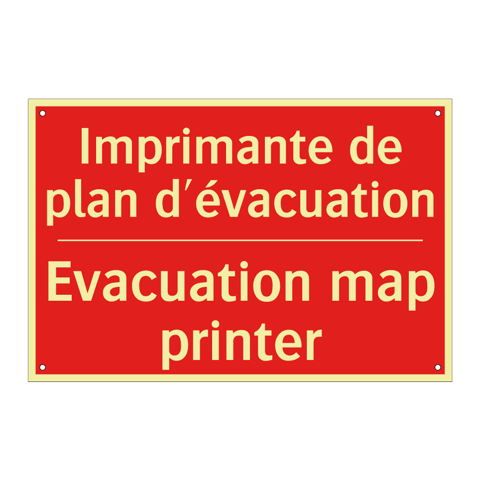 Imprimante de plan d'évacuation /.../ - Evacuation map printer