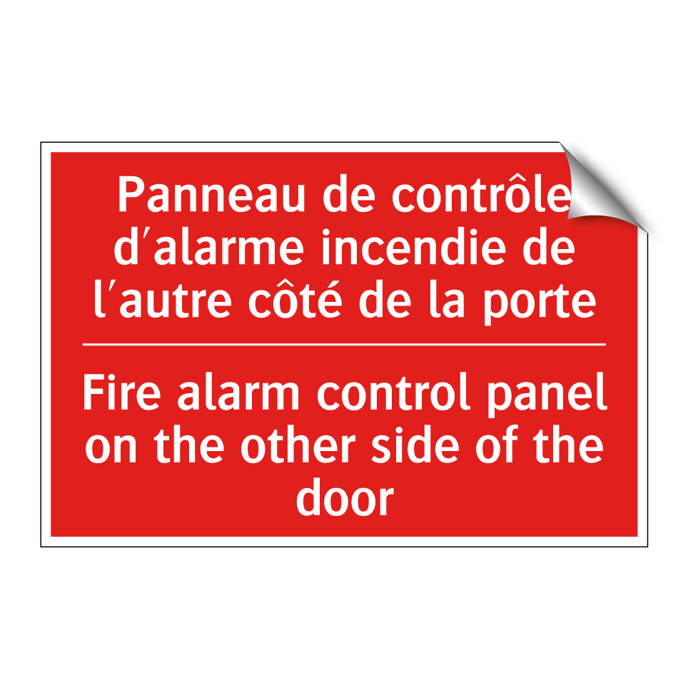 Panneau de contrôle d'alarme incendie /.../ - Fire alarm control panel on the /.../