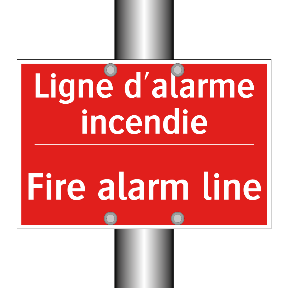 Ligne d'alarme incendie - Fire alarm line