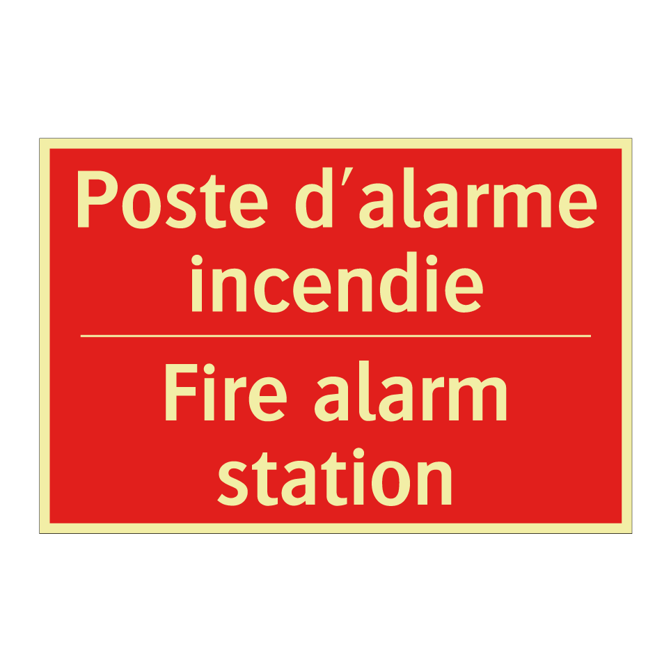 Poste d'alarme incendie - Fire alarm station