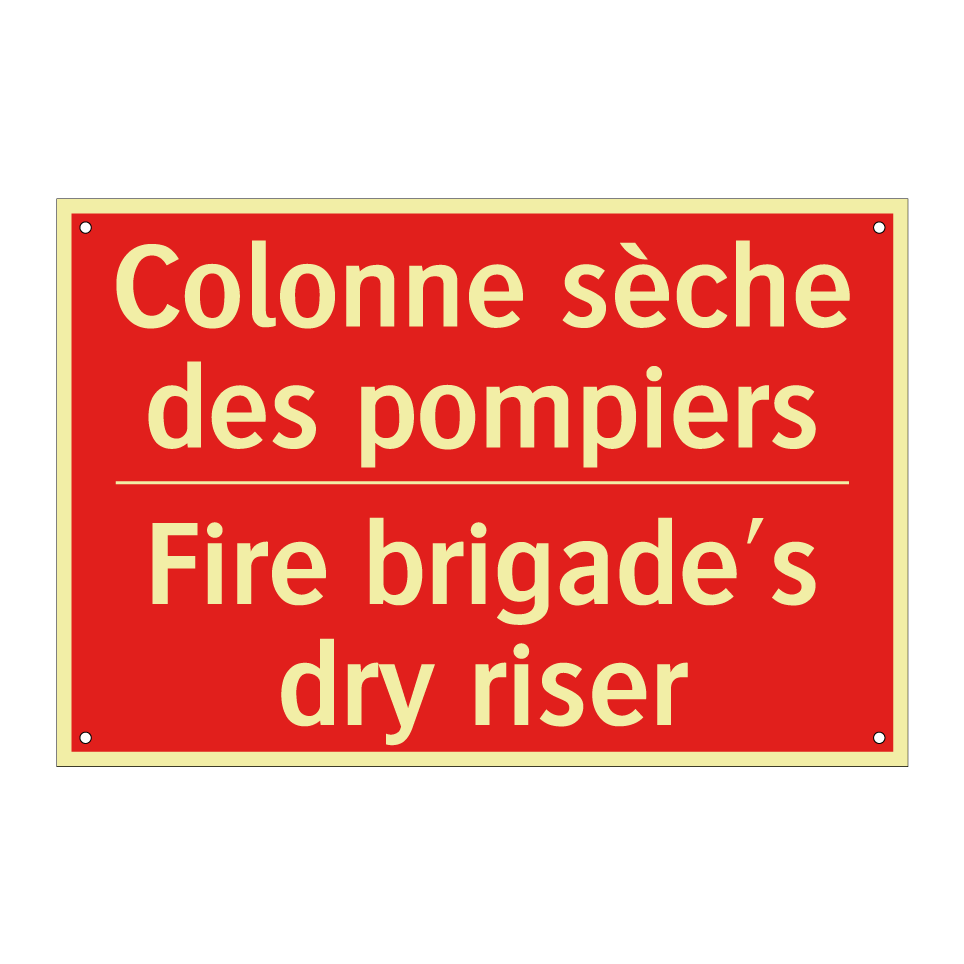 Colonne sèche des pompiers - Fire brigade's dry riser