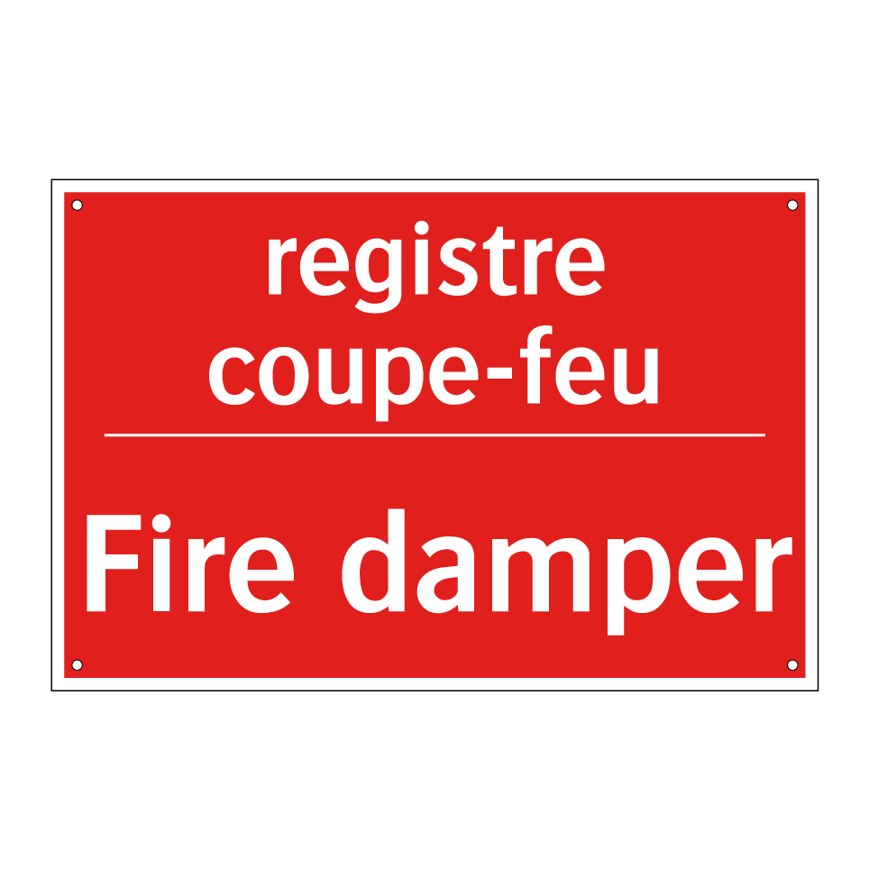 registre coupe-feu - Fire damper