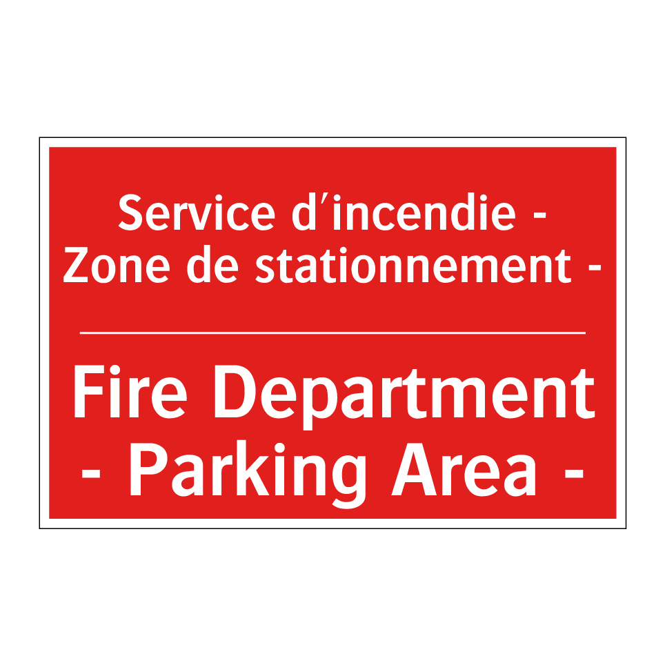 Service d'incendie - Zone de stationnement /.../ - Fire Department - Parking Area /.../