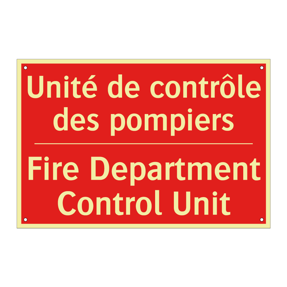 Unité de contrôle des pompiers - Fire Department Control Unit