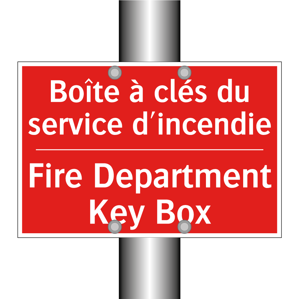 Boîte à clés du service d'incendie /.../ - Fire Department Key Box