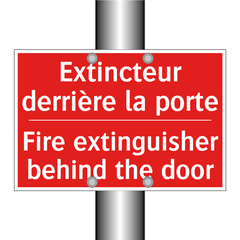 Extincteur derrière la porte - Fire extinguisher behind the door /.../