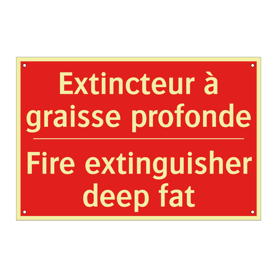 Extincteur à graisse profonde - Fire extinguisher deep fat