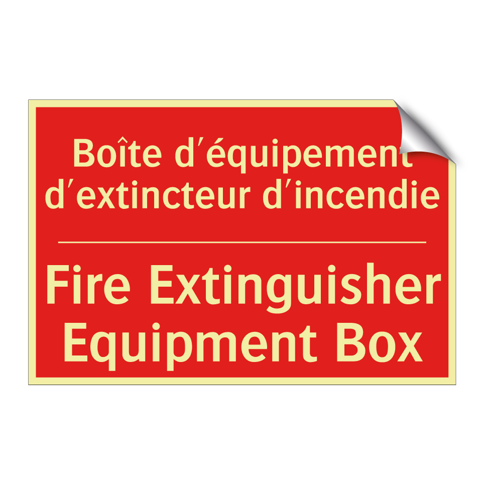 Boîte d'équipement d'extincteur /.../ - Fire Extinguisher Equipment Box /.../