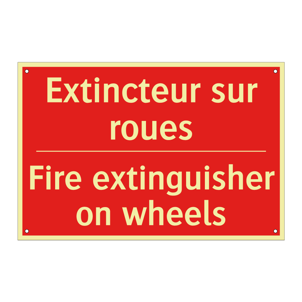 Extincteur sur roues - Fire extinguisher on wheels