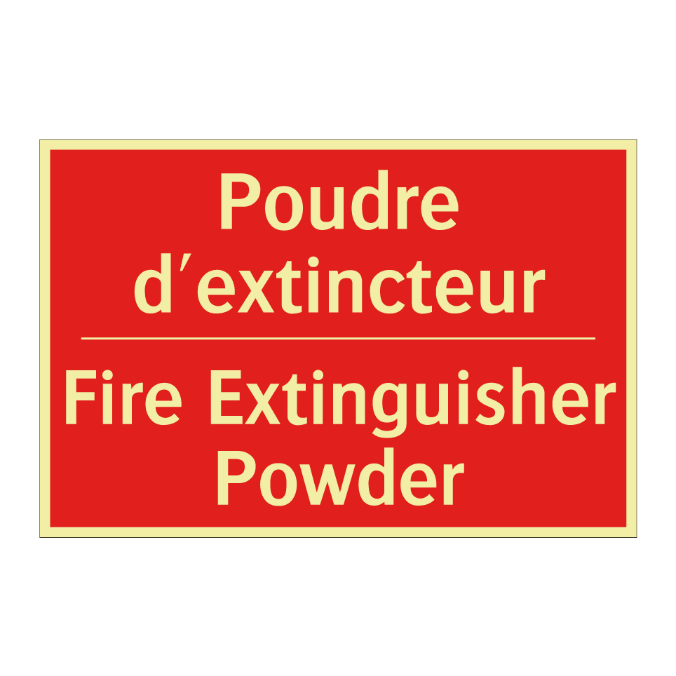 Poudre d'extincteur - Fire Extinguisher Powder