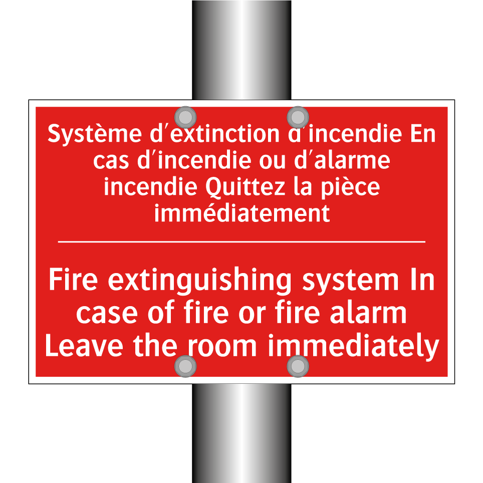 Système d'extinction d'incendie /.../ - Fire extinguishing system In case /.../