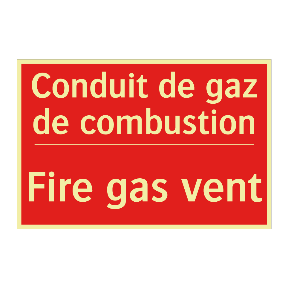 Conduit de gaz de combustion - Fire gas vent