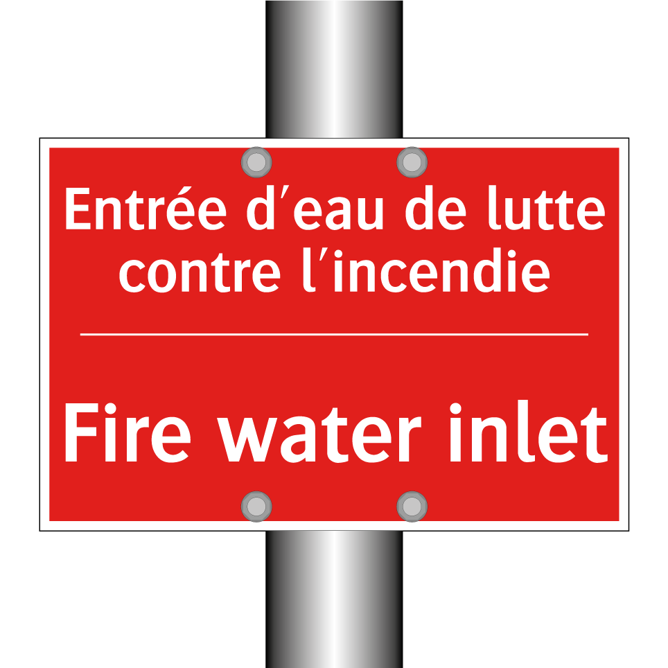 Entrée d'eau de lutte contre l'incendie /.../ - Fire water inlet