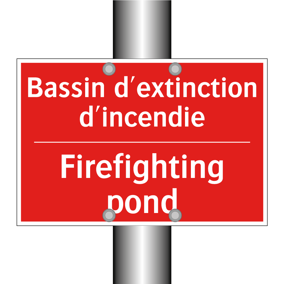 Bassin d'extinction d'incendie - Firefighting pond