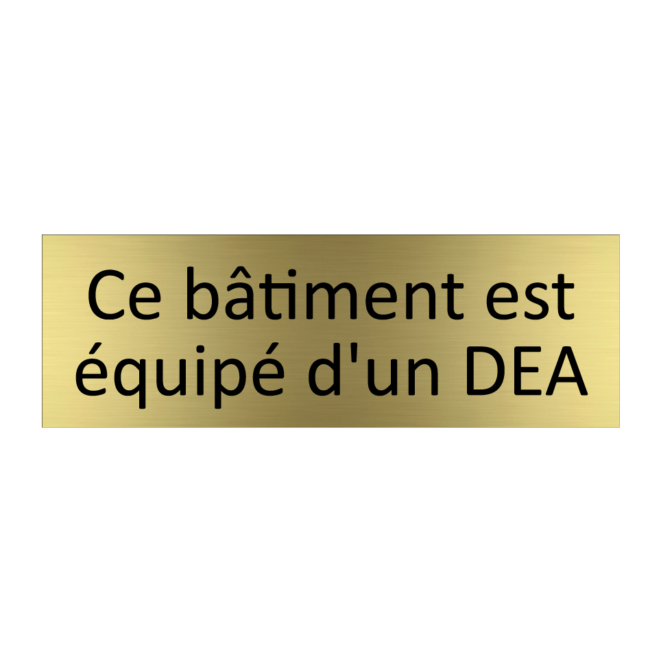 Ce bâtiment est équipé d'un DEA