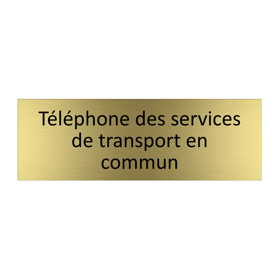 Téléphone des services de transport en commun