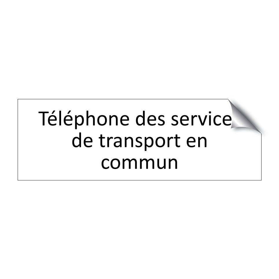 Téléphone des services de transport en commun